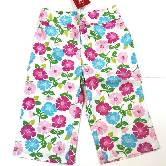 NWT Gymboree Baby Girl Flower Print Capri & Turtle Poppy Flower Tee Size 2T - Picture 2 of 5